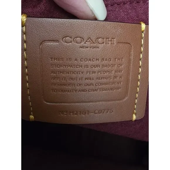 COACH Field Tote Signature Canvas Tote Bag & Dust Ruffle (11×11×6) - Picture 7 of 11